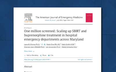 Report: One Million Screened: Scaling Up SBIRT and Buprenorphine Treatment in Hospital Emergency Departments Across Maryland